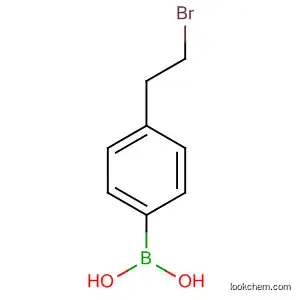 Molecular Structure of 137756-90-2 (4-(2-Bromoethyl)phenylboronic acid)