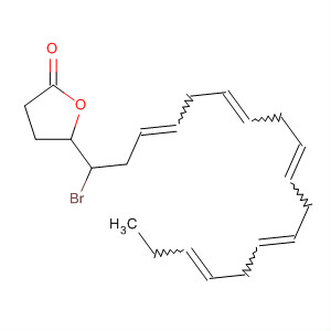 Molecular Structure of 138910-14-2 (2(3H)-Furanone, 5-(1-bromo-3,6,9,12,15-octadecapentaenyl)dihydro-)