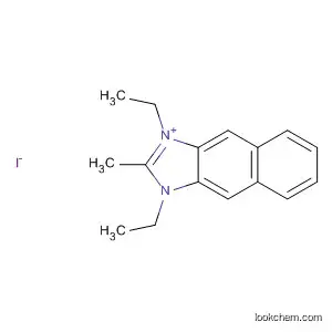 Molecular Structure of 139167-41-2 (1H-Naphth[2,3-d]imidazolium, 1,3-diethyl-2-methyl-, iodide)
