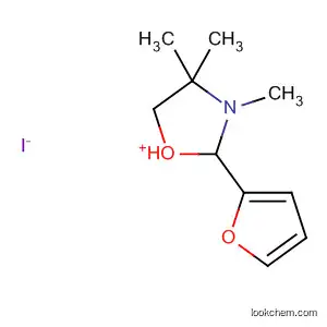 Oxazolium, 2-(2-furanyl)-4,5-dihydro-3,4,4-trimethyl-, iodide