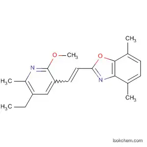 Molecular Structure of 139393-91-2 (Benzoxazole,
2-[2-(5-ethyl-2-methoxy-6-methyl-3-pyridinyl)ethenyl]-4,7-dimethyl-)