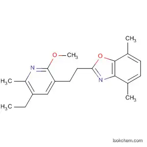 Molecular Structure of 139393-94-5 (Benzoxazole,
2-[2-(5-ethyl-2-methoxy-6-methyl-3-pyridinyl)ethyl]-4,7-dimethyl-)