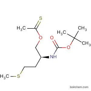 Ethanethioic acid,
S-[2-[[(1,1-dimethylethoxy)carbonyl]amino]-4-(methylthio)butyl] ester,
(S)-