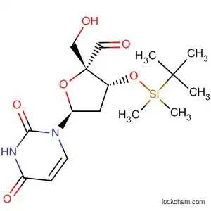 Molecular Structure of 139888-02-1 (Uridine, 2'-deoxy-3'-O-[(1,1-dimethylethyl)dimethylsilyl]-4'-formyl-)