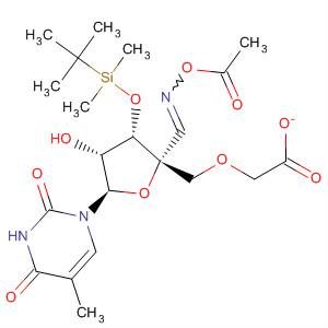 Thymidine,  4'-[[(acetyloxy)imino]methyl]-3'-O-[(1,1-dimethylethyl)dimethylsilyl]-,  5'-acetate
