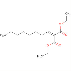Molecular Structure of 140230-54-2 (Propanedioic acid, octylidene-, diethyl ester)