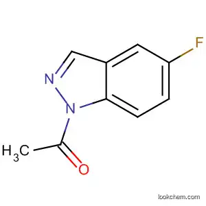Molecular Structure of 141071-11-6 (1-(5-fluoro-1H-indazol-1-yl)ethanone)