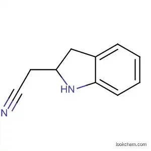 Molecular Structure of 146139-50-6 (1H-Indole-2-acetonitrile, 2,3-dihydro-)