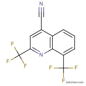 Molecular Structure of 151025-70-6 (2,8-bis(trifluoromethyl)-4-quinoline-carbonitrile)