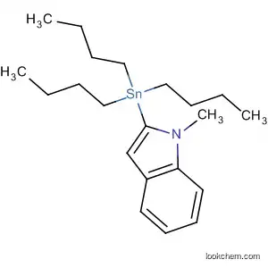 Molecular Structure of 157427-46-8 (N-Methylindole-2-tributylstannane)