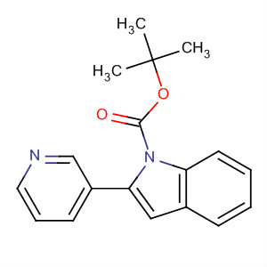 Molecular Structure of 157427-58-2 (1H-Indole-1-carboxylic acid, 2-(3-pyridinyl)-, 1,1-dimethylethyl ester)