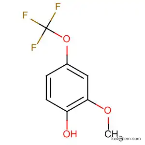 Molecular Structure of 166312-49-8 (2-methoxy-4-(trifluoromethyloxy)phenol)