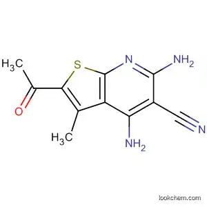 Thieno[2,3-b]pyridine-5-carbonitrile, 2-acetyl-4,6-diamino-3-methyl-