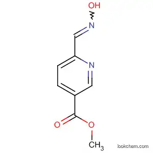 Molecular Structure of 22794-96-3 (3-Pyridinecarboxylic acid, 6-[(hydroxyimino)methyl]-, methyl ester)