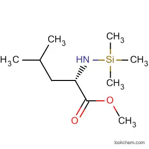 Molecular Structure of 68835-83-6 (Methyl 4-methyl-2-[(trimethylsilyl)amino]pentanoate)