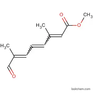 Molecular Structure of 72612-84-1 (2,4,6-Octatrienoic acid, 3,7-dimethyl-8-oxo-, methyl ester, (E,E,E)-)