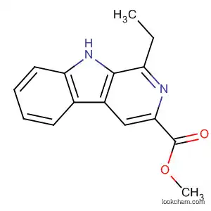 Molecular Structure of 75304-04-0 (9H-Pyrido[3,4-b]indole-3-carboxylic acid, 1-ethyl-, methyl ester)