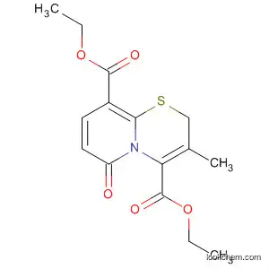 Molecular Structure of 78877-46-0 (2H,6H-Pyrido[2,1-b][1,3]thiazine-4,9-dicarboxylic acid, 3-methyl-6-oxo-,
diethyl ester)