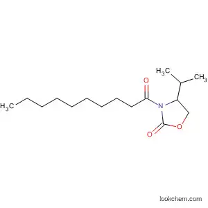 Molecular Structure of 80719-69-3 (2-Oxazolidinone, 4-(1-methylethyl)-3-(1-oxodecyl)-, (S)-)