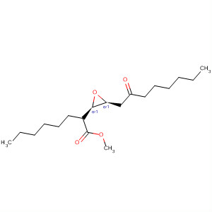 Molecular Structure of 118717-43-4 (Oxiraneoctanoic acid, 3-(2-oxooctyl)-, methyl ester, (2R,3S)-rel-)