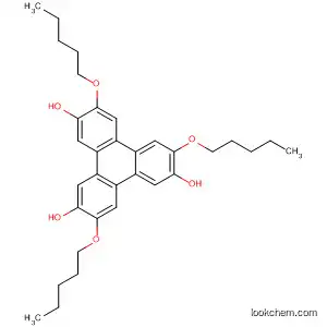Molecular Structure of 168847-28-7 (2,6,11-Triphenylenetriol, 3,7,10-tris(pentyloxy)-)