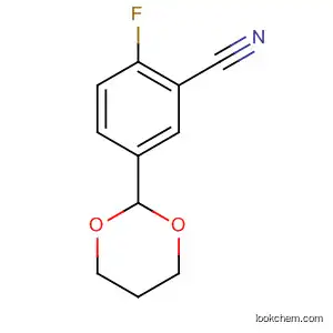 Molecular Structure of 218301-23-6 (5-(1,3-Dioxan-2-yl)-2-fluorobenzonitrile)