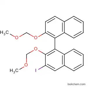 Molecular Structure of 389125-79-5 (R-3-iodo-2,2'-bis(MethoxyMethoxy)1,1'-Binaphthalene)