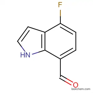 Molecular Structure of 389628-19-7 (1H-Indole-7-carboxaldehyde,4-fluoro-(9CI))