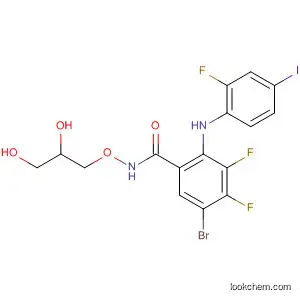 5-bromo-N-(2,3-dihydroxypropoxy)-3,4-difluoro-2-((2-fluoro-4-iodophenyl)amino)benzamide