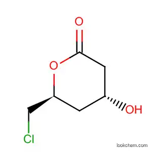 2H-Pyran-2-one, 6-(chloromethyl)tetrahydro-4-hydroxy-, (4R,6S)-