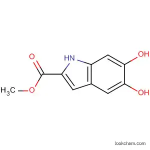 Molecular Structure of 10131-14-3 (1H-Indole-2-carboxylic acid, 5,6-dihydroxy-, methyl ester)