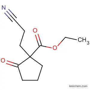 Cyclopentanecarboxylic acid, 1-(2-cyanoethyl)-2-oxo-, ethyl ester