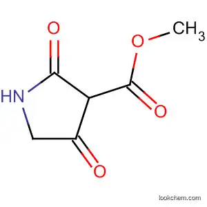 Molecular Structure of 51925-57-6 (2,4-dioxo-3-Pyrrolidinecarboxylic acid Methyl ester)