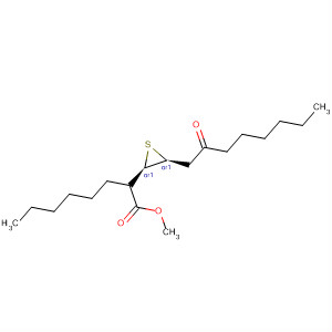 Molecular Structure of 118717-44-5 (Thiiraneoctanoic acid, 3-(2-oxooctyl)-, methyl ester, (2R,3S)-rel-)