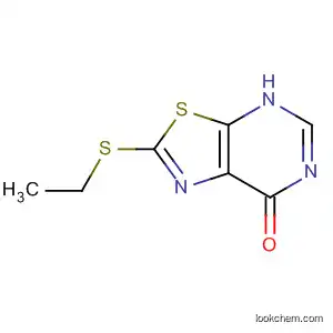 Molecular Structure of 120821-30-9 (Thiazolo[5,4-d]pyrimidin-7(4H)-one, 2-(ethylthio)-)