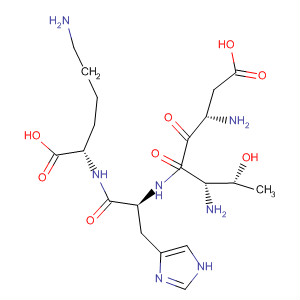 Molecular Structure of 191600-12-1 (L-Lysine, L-a-aspartyl-L-threonyl-L-histidyl-)