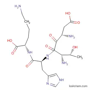 Molecular Structure of 191600-12-1 (L-Lysine, L-a-aspartyl-L-threonyl-L-histidyl-)