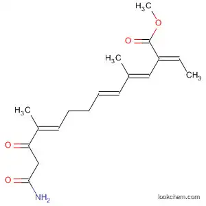 Molecular Structure of 207127-96-6 (3,5,9-Tridecatrienoic acid,
13-amino-2-ethylidene-4,10-dimethyl-11,13-dioxo-, methyl ester,
(2E,3E,5E,9E)-)