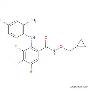 N-(CYCLOPROPYLMETHOXY)-3,4,5-TRIFLUORO-2-[(4-IODO-2-메틸페닐)아미노]-벤자미드