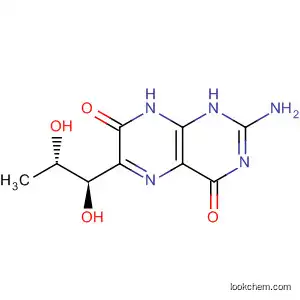 Molecular Structure of 23259-60-1 (4,7(1H,8H)-Pteridinedione, 2-amino-6-[(1R,2S)-1,2-dihydroxypropyl]-)