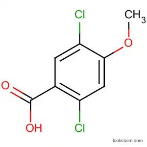 Molecular Structure of 2500-03-0 (Benzoic acid, 2,5-dichloro-4-methoxy-)