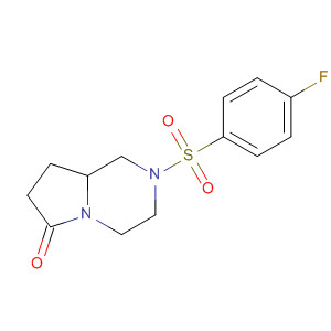 Pyrrolo[1,2-a]pyrazin-6(2H)-one, 2-[(4-fluorophenyl)sulfonyl]hexahydro-