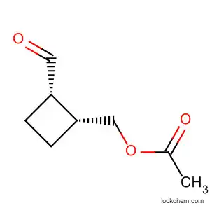 Molecular Structure of 329010-17-5 (Cyclobutanecarboxaldehyde, 2-[(acetyloxy)methyl]-, (1S,2R)- (9CI))