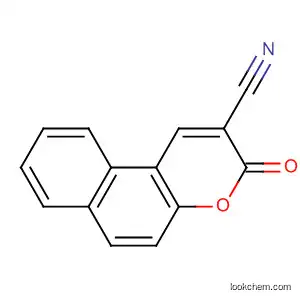 Molecular Structure of 4352-88-9 (3H-Naphtho[2,1-b]pyran-2-carbonitrile, 3-oxo-)