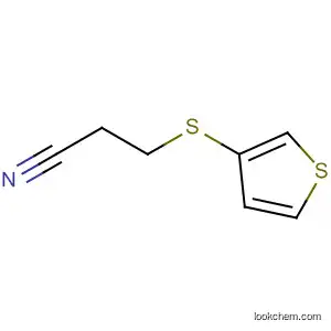 Molecular Structure of 437711-55-2 (Propanenitrile, 3-(3-thienylthio)-)