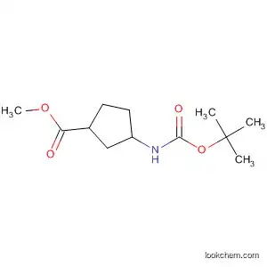 Cyclopentanecarboxylic acid, 3-[[(1,1-dimethylethoxy)carbonyl]amino]-,
methyl ester, (1R,3R)-