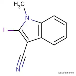 Molecular Structure of 490039-77-5 (1H-Indole-3-carbonitrile, 2-iodo-1-methyl-)