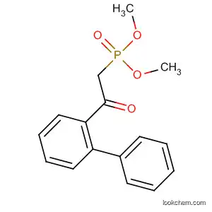 Molecular Structure of 493035-36-2 (Phosphonic acid, (2-[1,1'-biphenyl]-2-yl-2-oxoethyl)-, dimethyl ester)