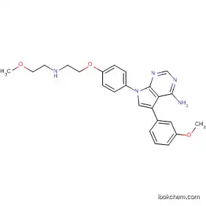 7-(4-{2-[(2-メトキシエチル)アミノ]エトキシ}フェニル)-5-(3-メトキシフェニル)-7H-ピロロ[2,3-d]ピリミジン-4-アミン