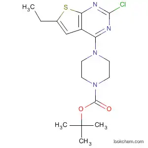 1-Piperazinecarboxylic acid,
4-(2-chloro-6-ethylthieno[2,3-d]pyrimidin-4-yl)-, 1,1-dimethylethyl ester
